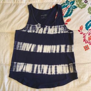 Universal Thread Blue/White Tie Dye Tank Top Size XS